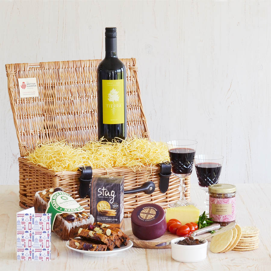 Luxury Wine and Cheese Gift Basket