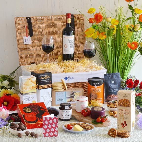 Connoisseurs Wine and Cheese Hamper - From The British Hamper Co Main Image