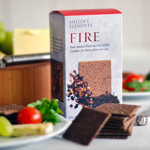 Miller's Elements - Smoked Flour and Red Hot Chilli Crackers