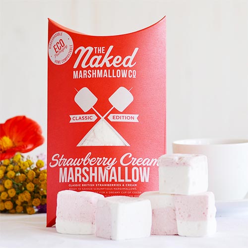 The Naked Marshmallow Co - Strawberry Cream Marshmallows