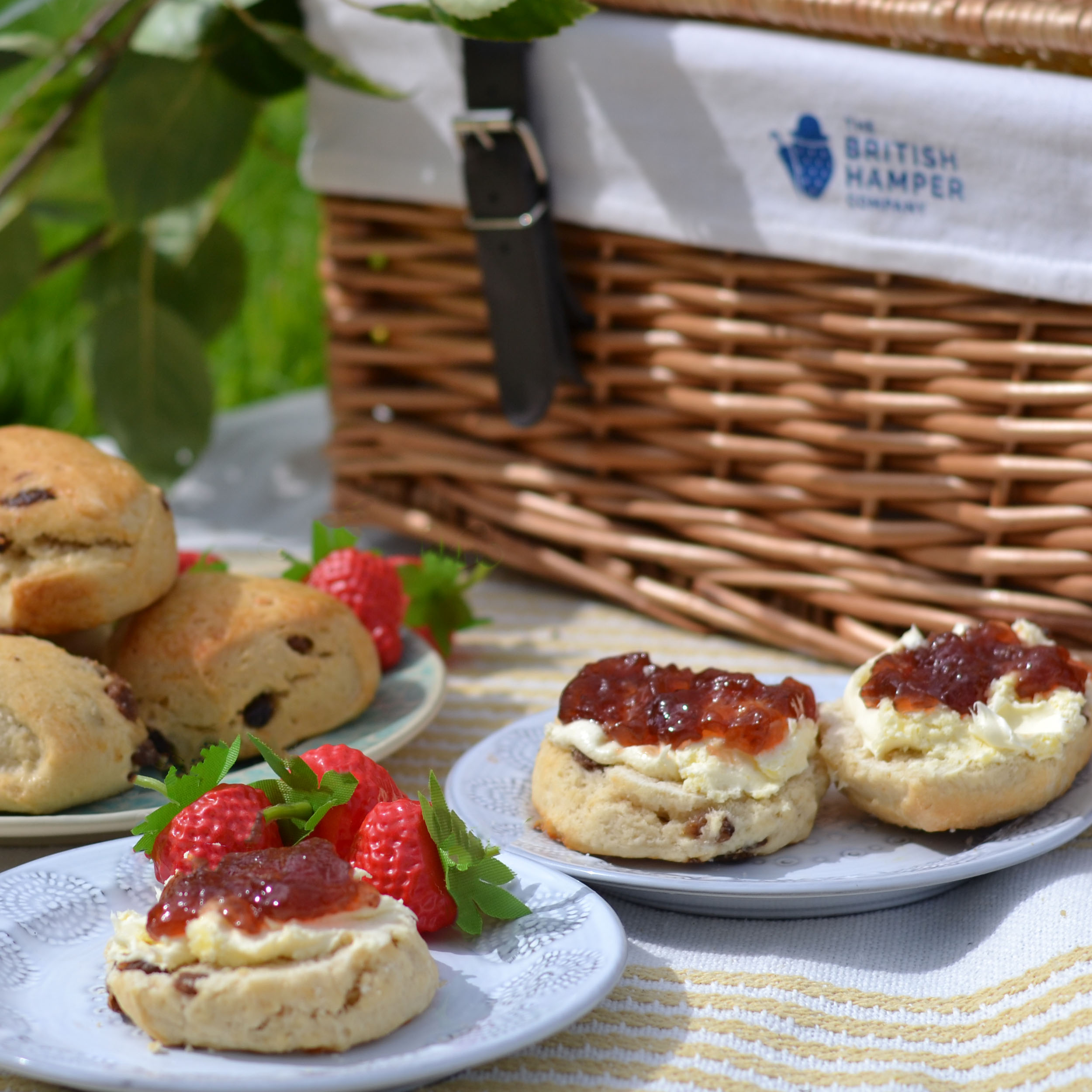Scones and Jam picnic by The British Hamper Company